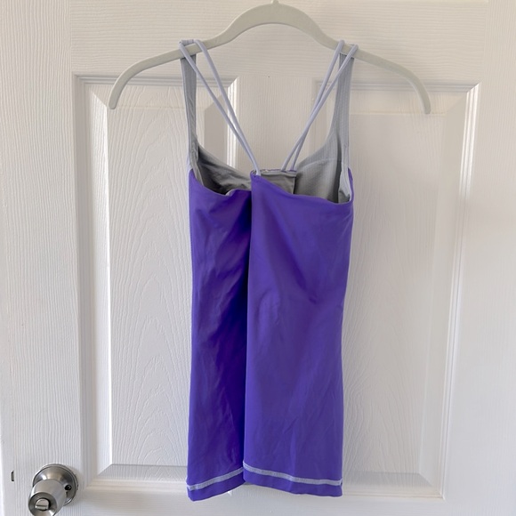 Lululemon purple tank with criss cross straps - Picture 2 of 6
